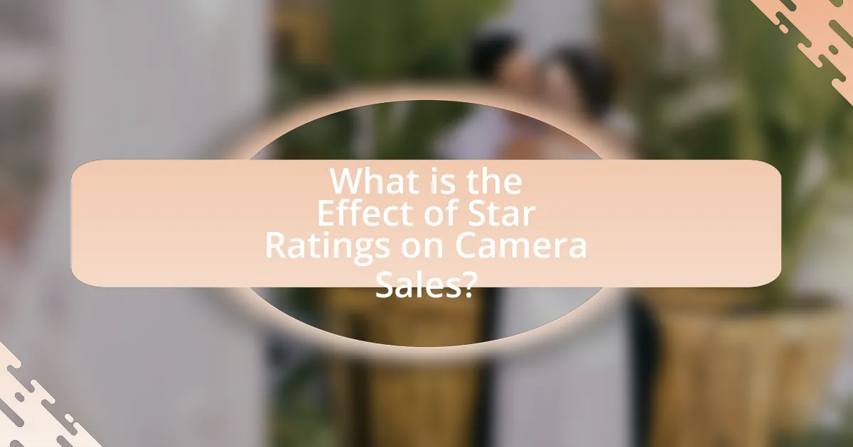 What is the Effect of Star Ratings on Camera Sales?